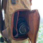 17 inch Canvas DSLR Camera Backpack Waterproof Canvas Batik USB Port photo review