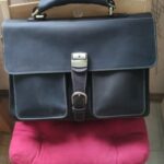 Retro Fashion Genuine Leather Shoulder Crossbody Vintage Horse Leather 14" Handbag Laptop Briefcase photo review