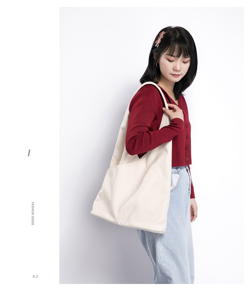 Buddhist mood Aesthetic Japanese minimal design candle light shape Oxford bag for girls