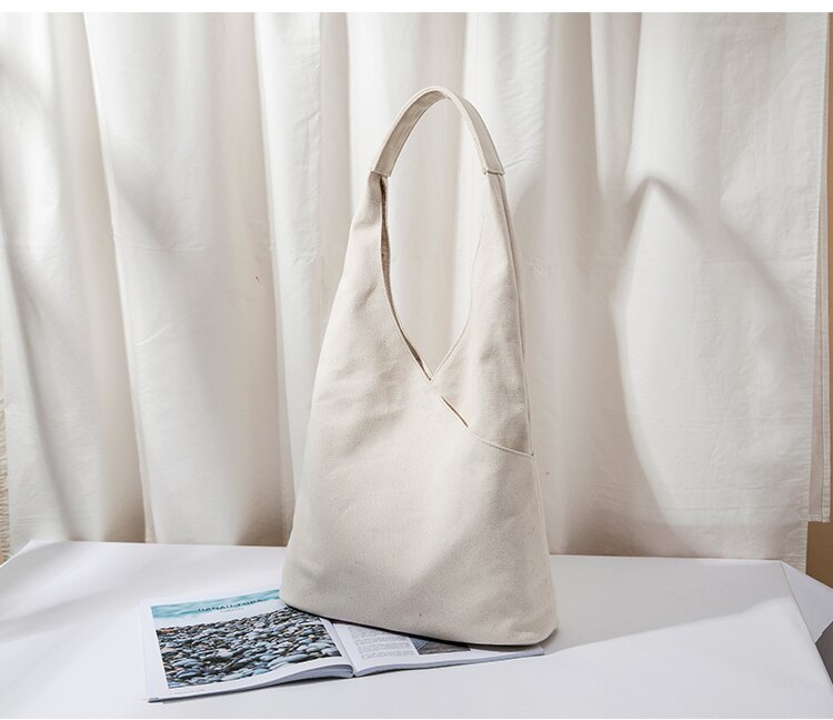 Buddhist mood Aesthetic Japanese minimal design candle light shape Oxford bag for girls