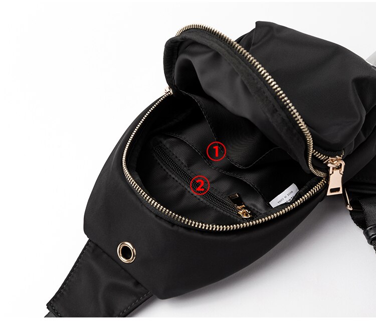 Buddhist mood Aesthetic Japanese Oxford chest bag for girls