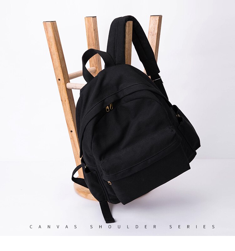 Yoga Mood Aesthetic canvas women casual travel backpack shoulder school bag for girls