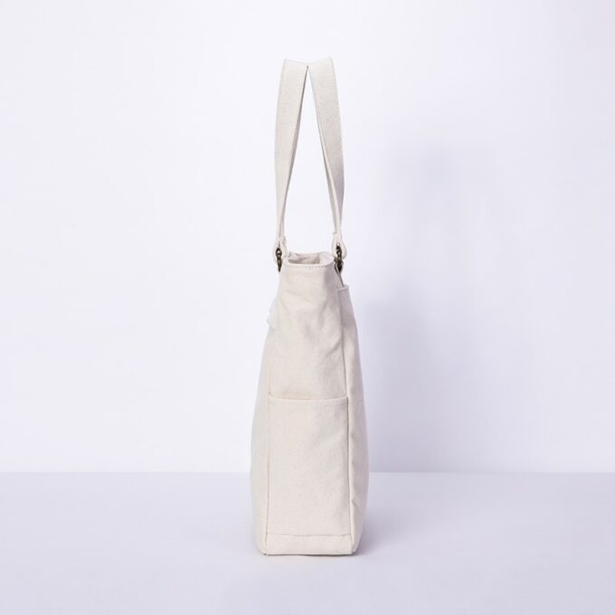 Yoga Mood Aesthetic Japanese effortless commute canvas shoulder portable large capacity bag for girls