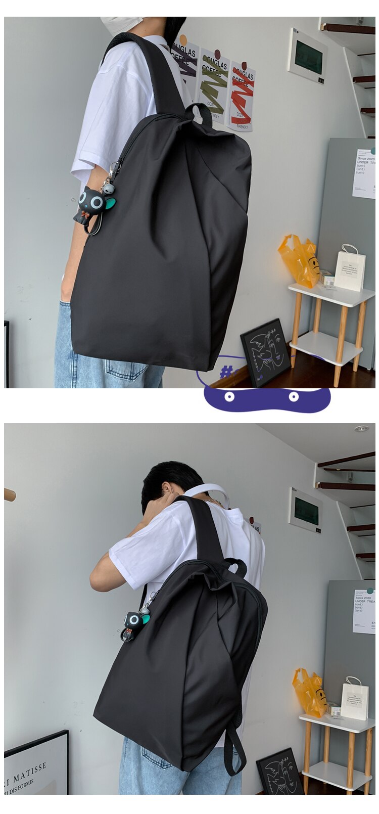 18 Inch Minimal Fashion School Laptop Backpack