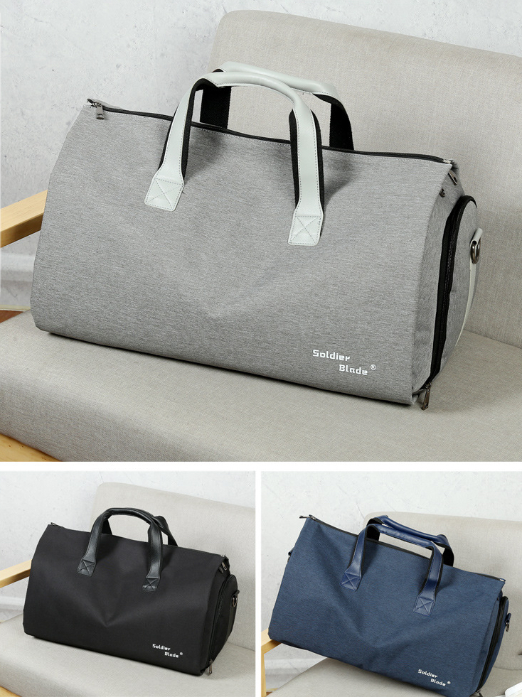 Men'S Foldable Business Suit Garment Bag With Shoes Container