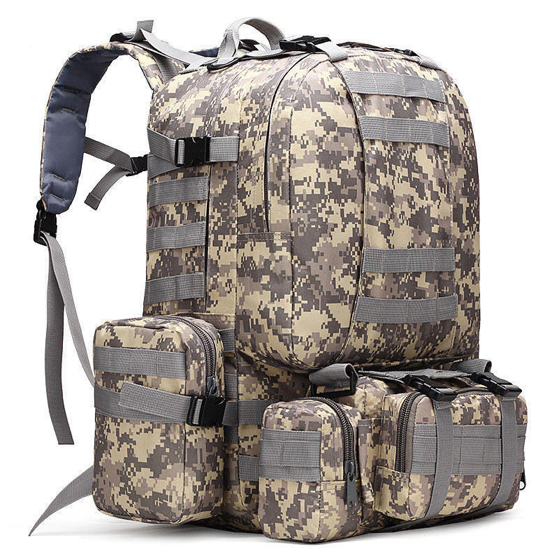 50L Military Tactical Molle Backpack Four In One For Camping
