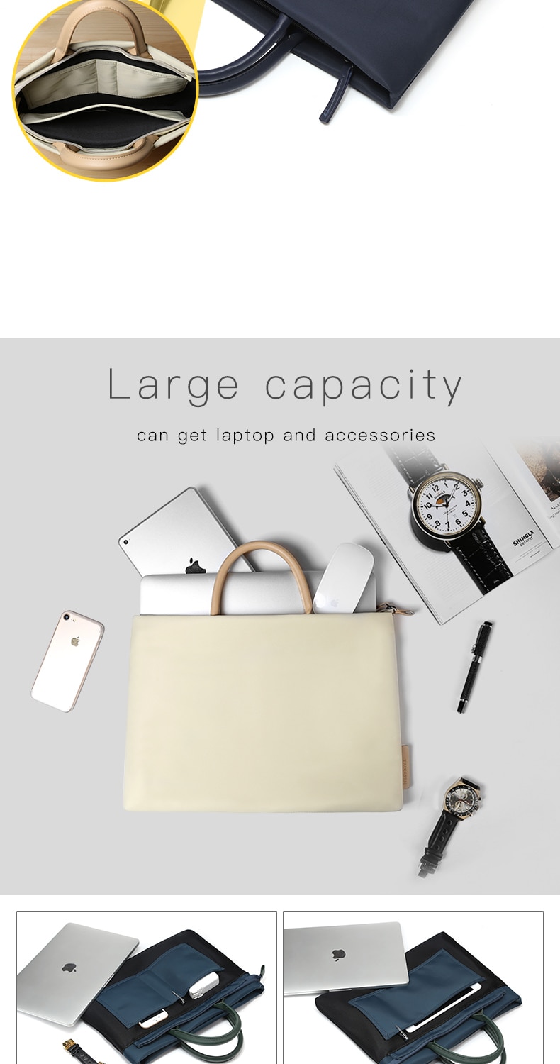 Laptop Briefcase For Macbook Series, Portable Minimal Fashion