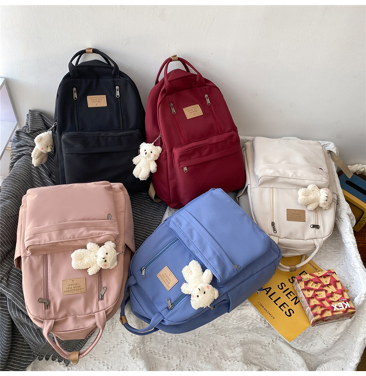 16.5 Inch High Quality Nylon School Backpacks For Teenager Girls
