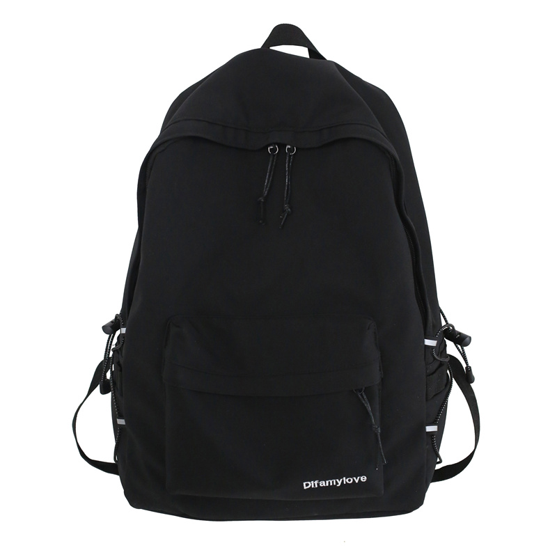 16.9/15.7 Inch Nylon Solid Color Unisex Rucksack School Bag Backpacks