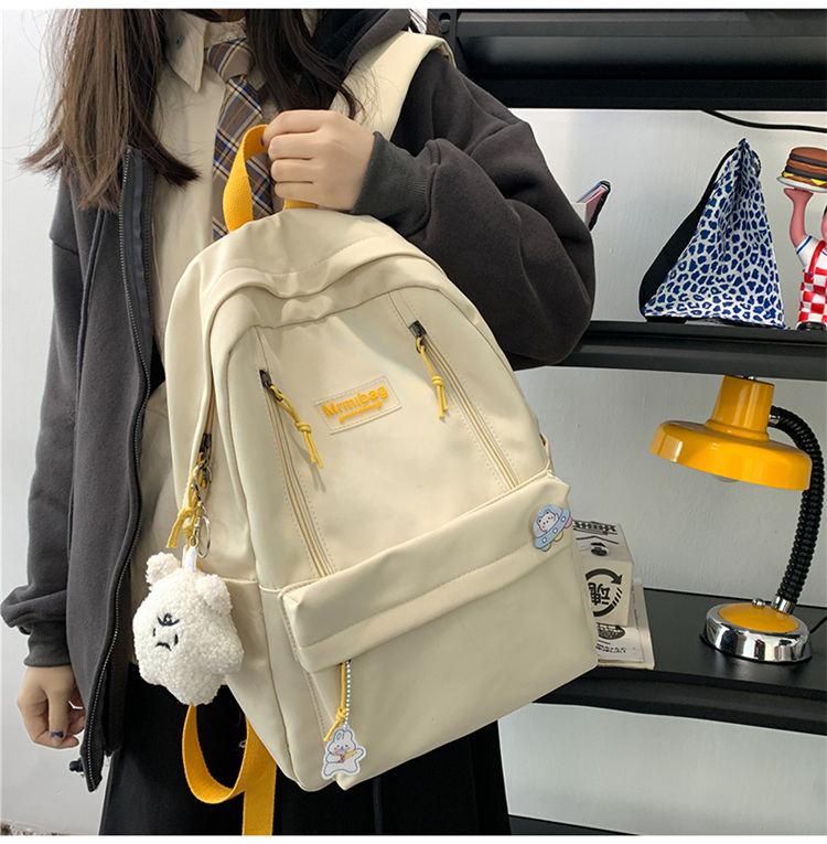 16.5 Inch Nylon Korean Style Laptop School Backpacks For Teenagers