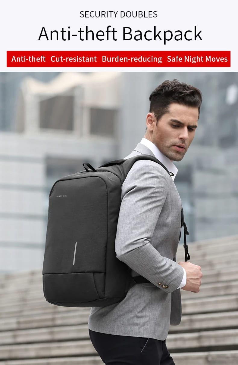 13.3/15.6/17.3 Inch Waterproof Unisex Business Laptop Backpack With Password Lock