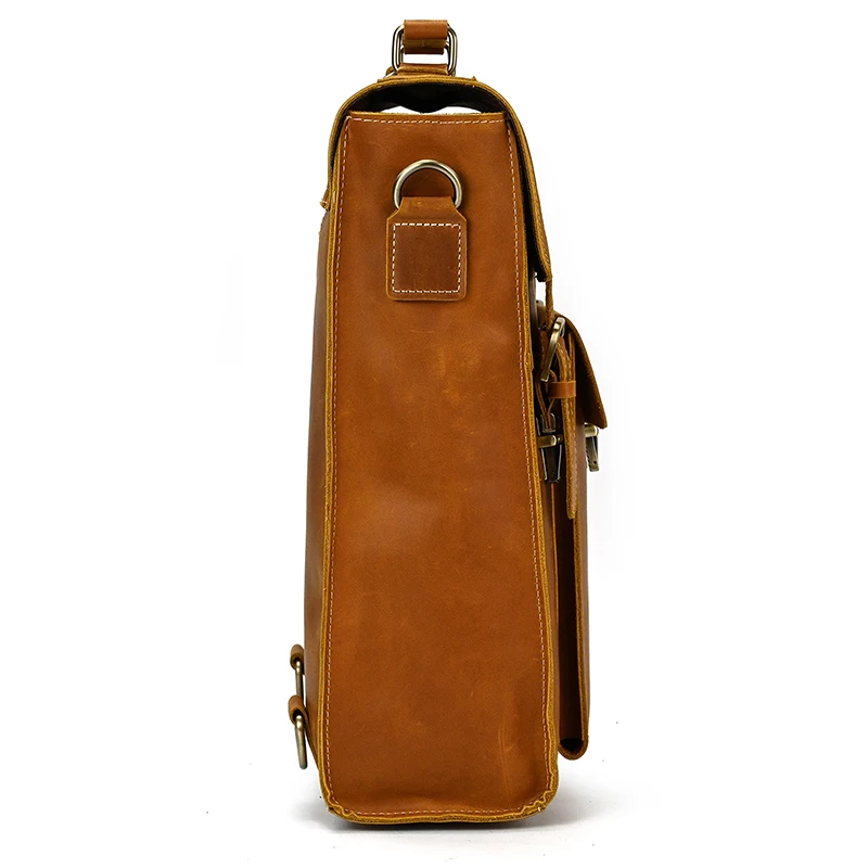 Unisex 15.4&Quot; Leather Convertible Backpack - Tote &Amp; School Bag (Detachable Straps)