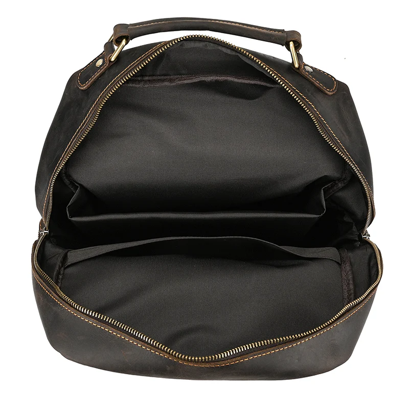 Unisex 15.7 Inch Handmade Vintage Leather Backpack - Travel &Amp; School (Laptop Friendly)
