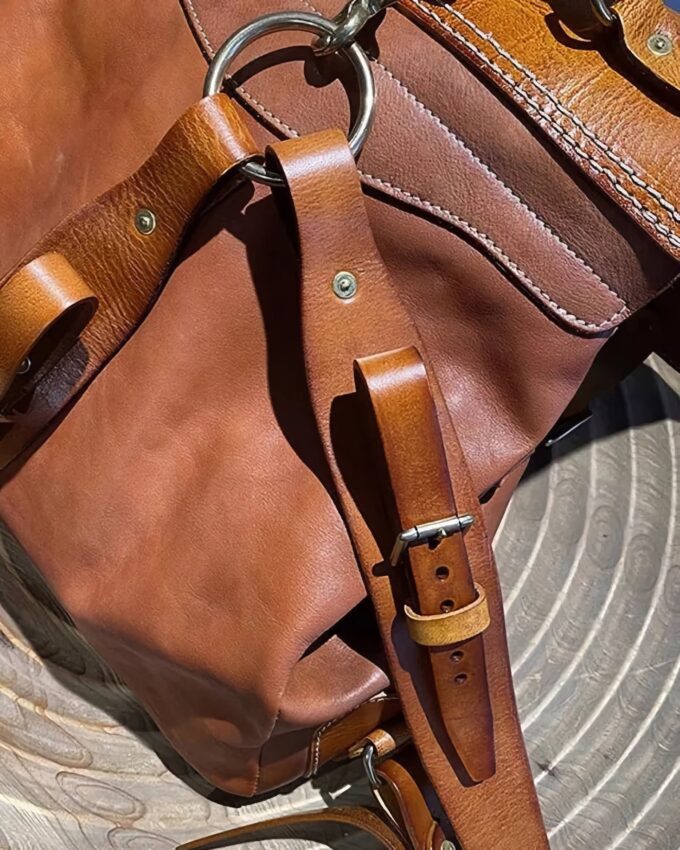 Women'S Designer Vintage Leather Backpack: Style Meets Functionality